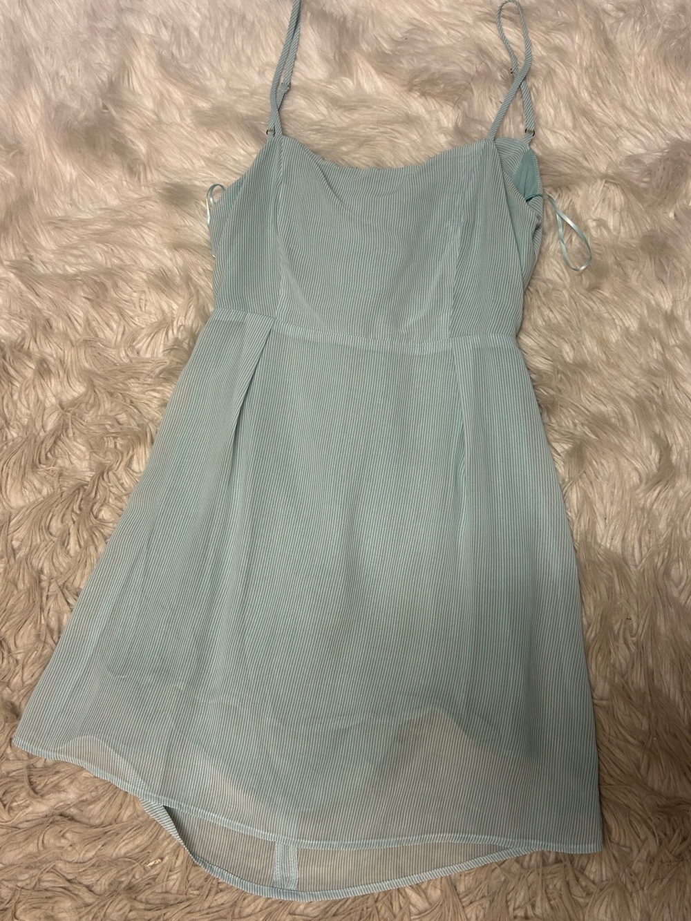 Skylar + Madison Light Blue Striped Sundress